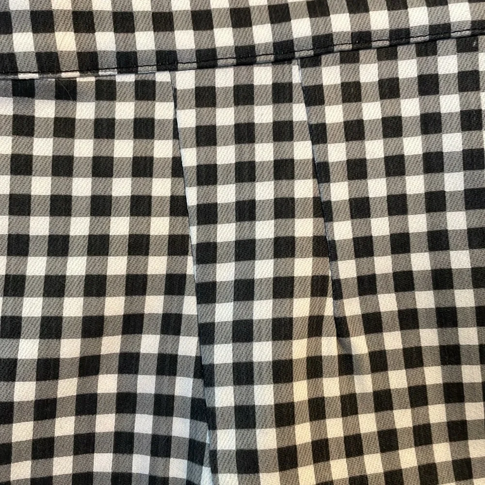 NWT Vixen by Micheline Pitt Black Gingham Cigarette Pants - Picture 6 of 11